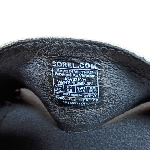 Sorel Kinetic Impact Strap Sandals Women’s 8.5 Gray Platform Chunky Wedge Sporty - Picture 9 of 10